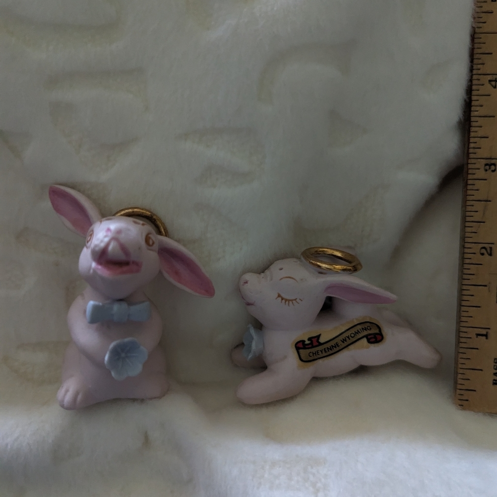 Vintage salt and pepper angel donkeys